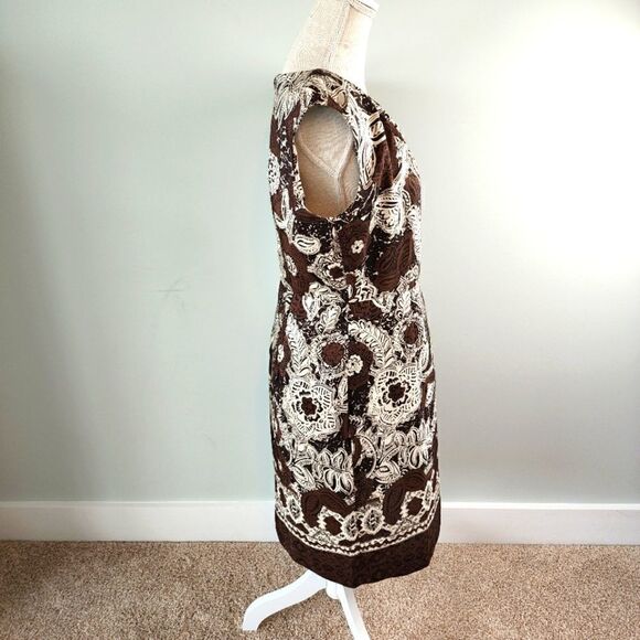 ADRIENNE VITTADINI WOMEN'S SLEEVELESS SHEATH DRESS SIZE 8 - Picture 2 of 5